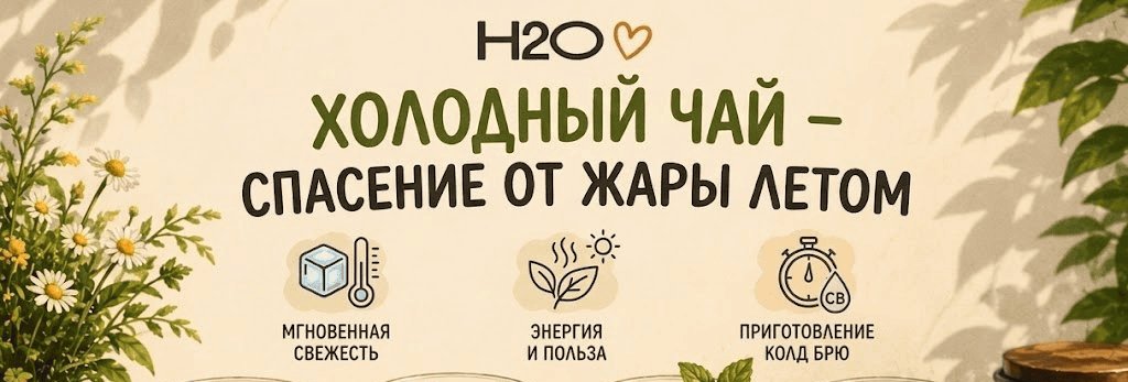 Холодный чай - спасение от жары летом